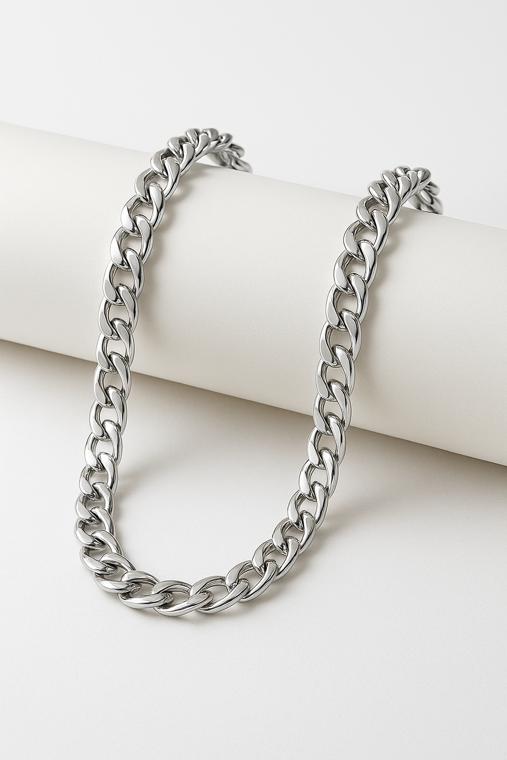 Cuban Curb Link Chain – Pure Stainless Steel Necklace | for Men & Boys
