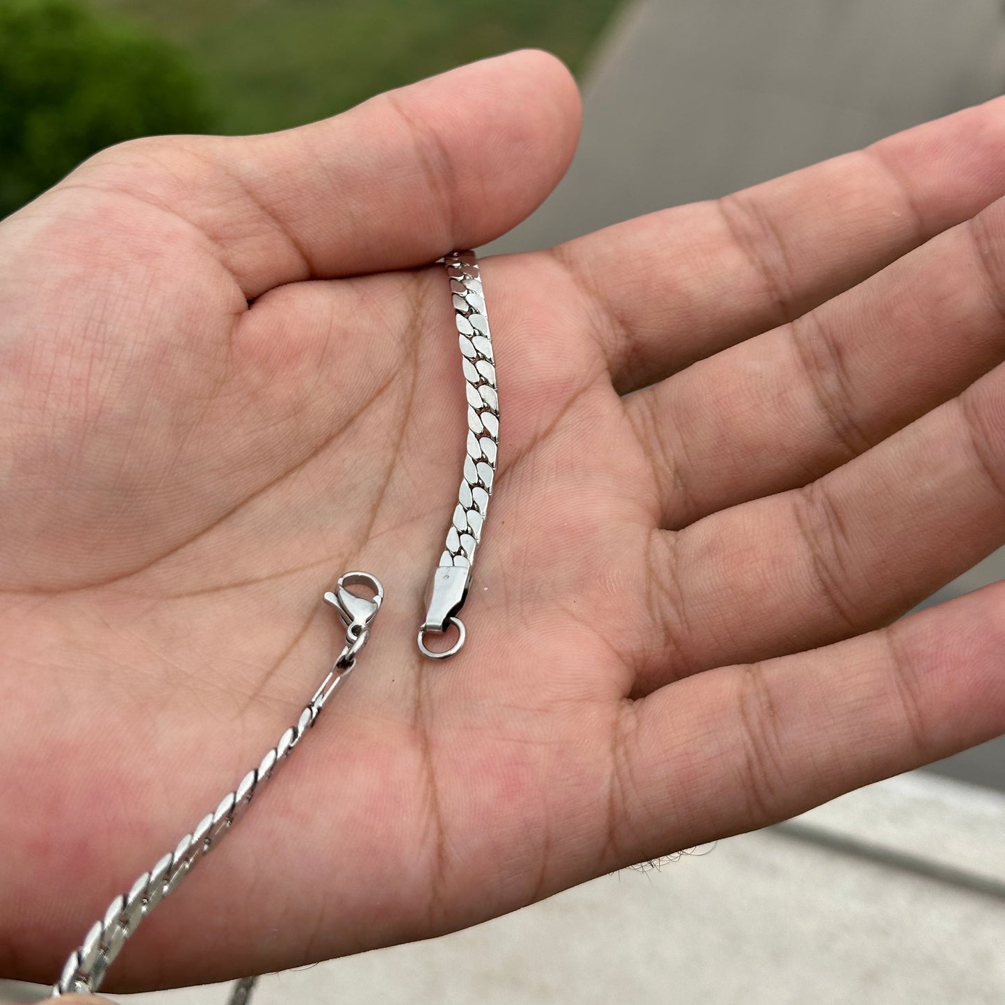 Stainless Steel Flat Link Chain