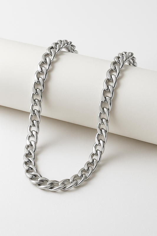 Cuban Curb Link Chain – Pure Stainless Steel Necklace | for Men & Boys